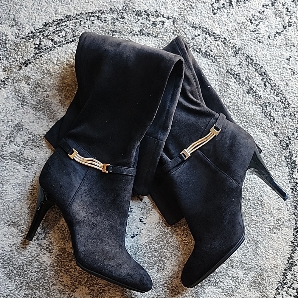 Alfani Black Over the Knee Boots - Picture 6 of 6